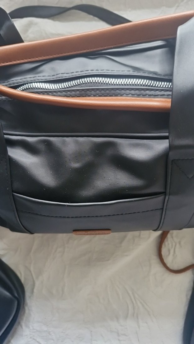 Siyah Deri Tokalı Kadın Çanta Seti - Görsel 4