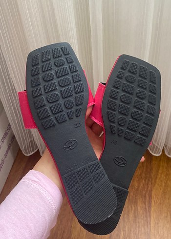 Diğer Pembe Taşlı Stiletto Topuklu Kadın Terlik