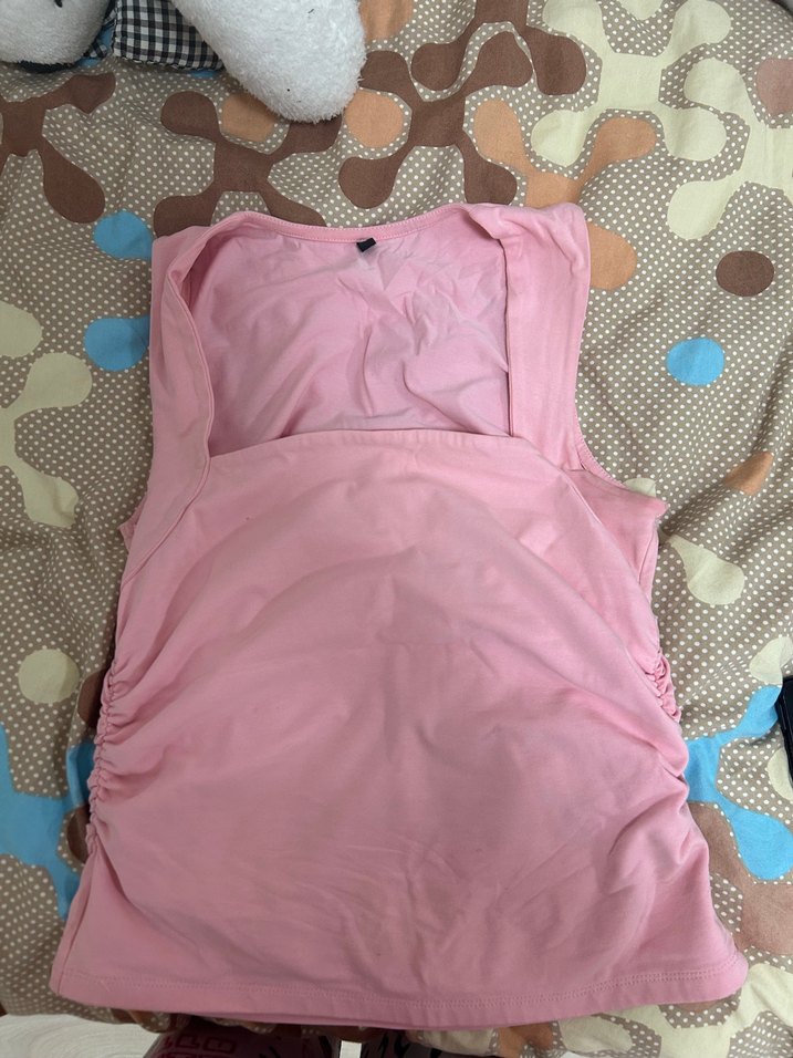 Pembe Straplez Kadın Bluz - Görsel 2