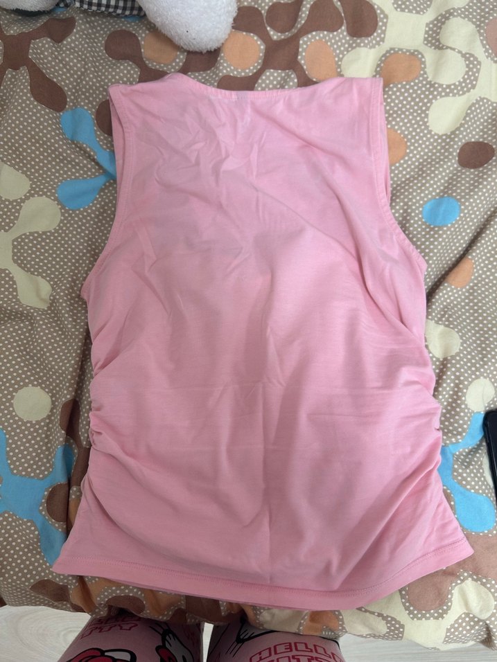 Pembe Straplez Kadın Bluz - Görsel 3