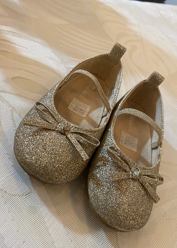 Kız Çocuk Altın Simli Ballet Flats - Görsel 2