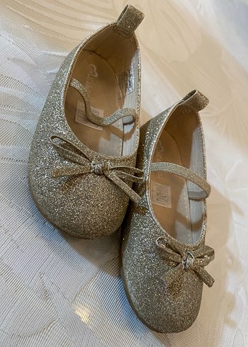Kız Çocuk Altın Simli Ballet Flats - Görsel 3