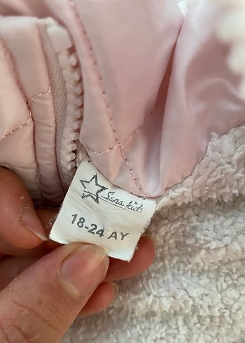 Kızlar için Nakışlı Fermuarlı Pembe Yelek - Görsel 2