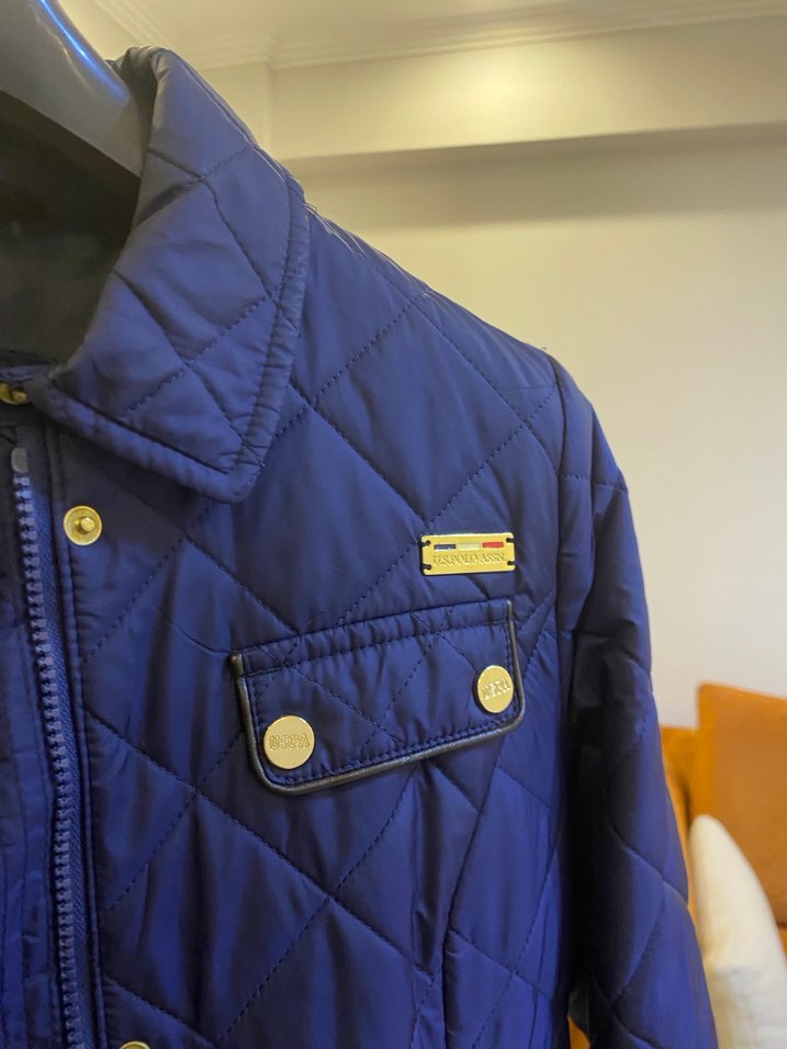 Düğmeli Mavi Kadın Midi Ceket - Görsel 3