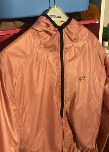 Pembe Kapüşonlu Fermuarlı Kadın Ceket - Görsel 2