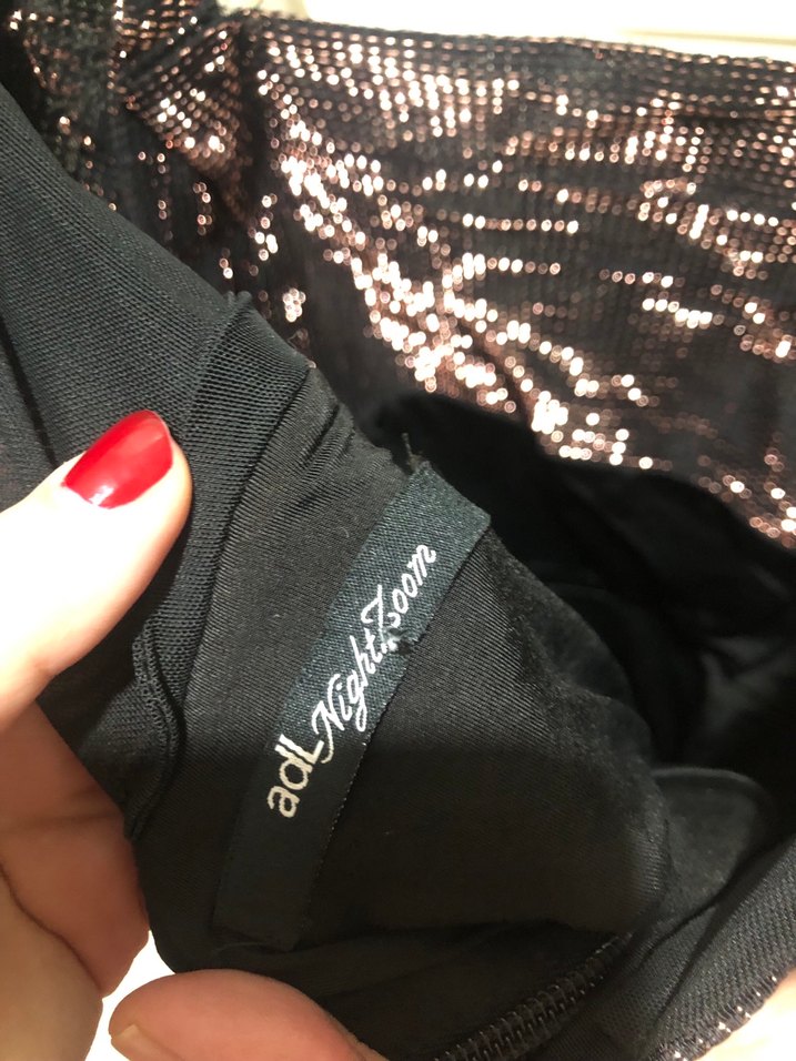 Uzun Kollu Siyah Midi Abiye Elbise - Görsel 3