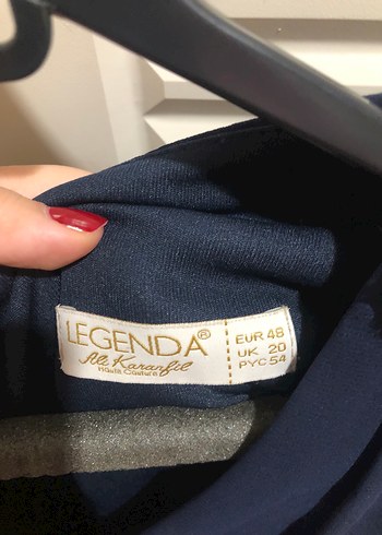 CENGİZ AKTÜRK LACİVERT İŞLEMELİ ABİYE - Görsel 8