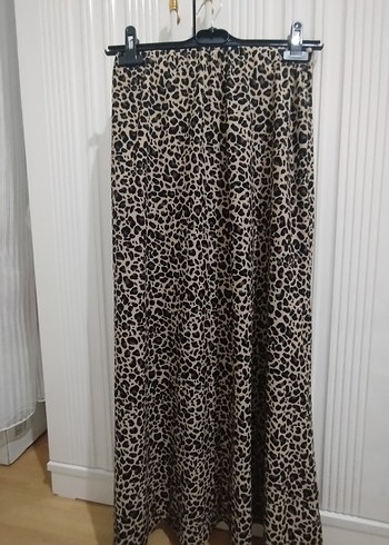 Leopar Desenli Uzun Kadın Etek - Görsel 2