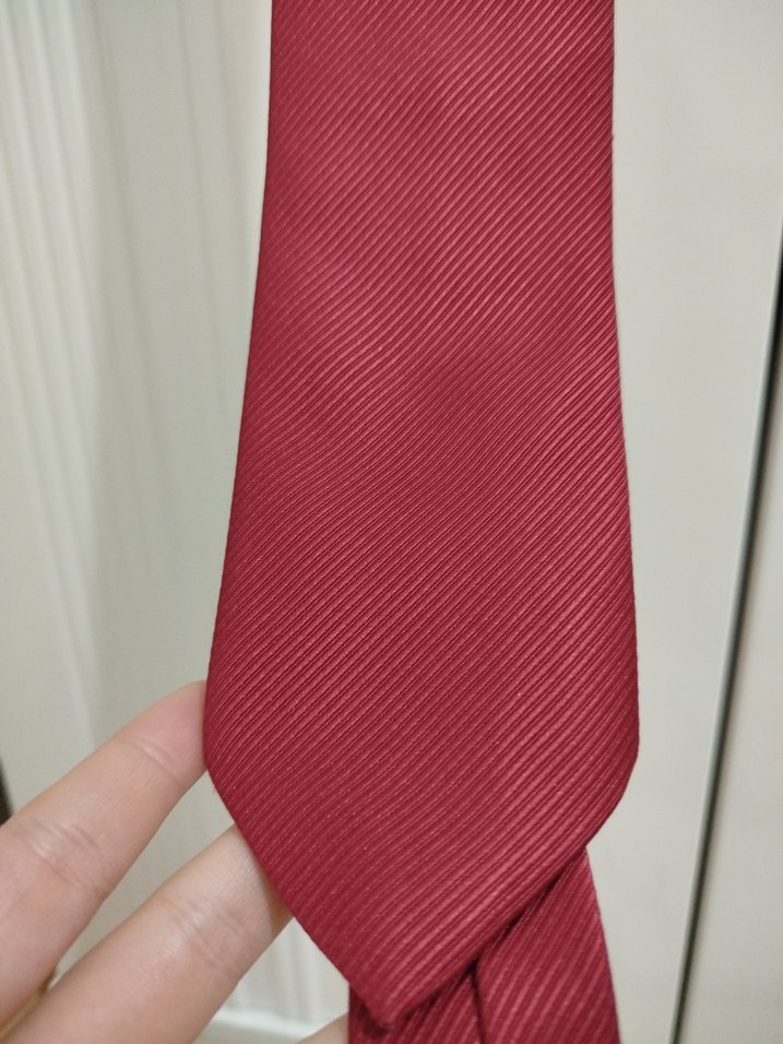 Parlak Bordo Erkek Kravat - Görsel 2