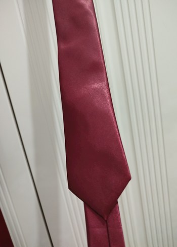 Bordo Parlak Erkek Kravat - Görsel 2