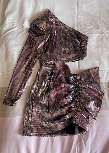 Pullu Payetli Parti Elbisesi - Görsel 7