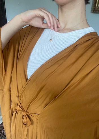 Beauty Omelette Bağlamalı Kimono - Görsel 5