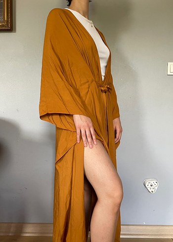 Beauty Omelette Bağlamalı Kimono - Görsel 3