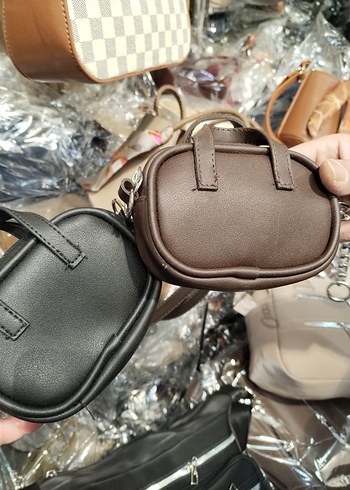 Kadın Deri Siyah Minimalist Çanta - Görsel 3