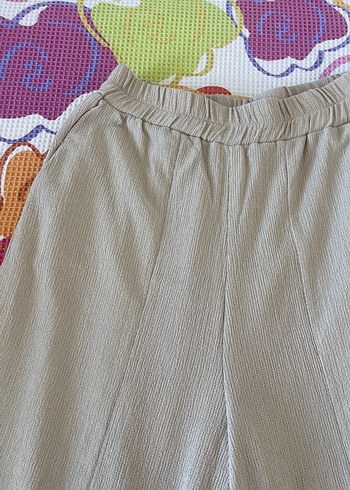40 Beden Bej Bohem kadın kimono takım
