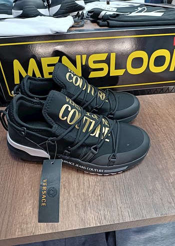 Versace Erkek Siyah Spor Ayakkabı Velcro