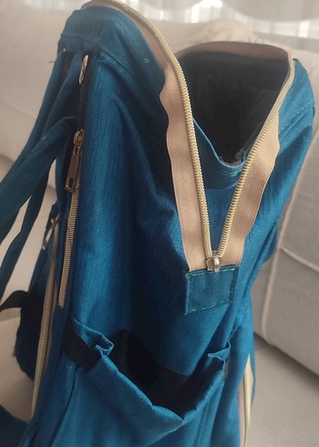 Mavi Baskılı Bebek Çantası - Görsel 3