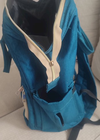 Mavi Baskılı Bebek Çantası - Görsel 4