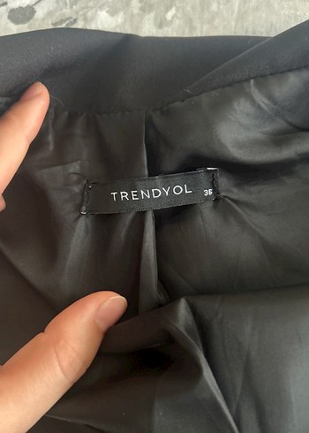 36 Beden Trendyol & Milla Kadın Bej Düğmeli Blazer