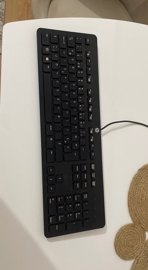 Kablolu Siyah HP Klavye Q klavyedir - Görsel 2