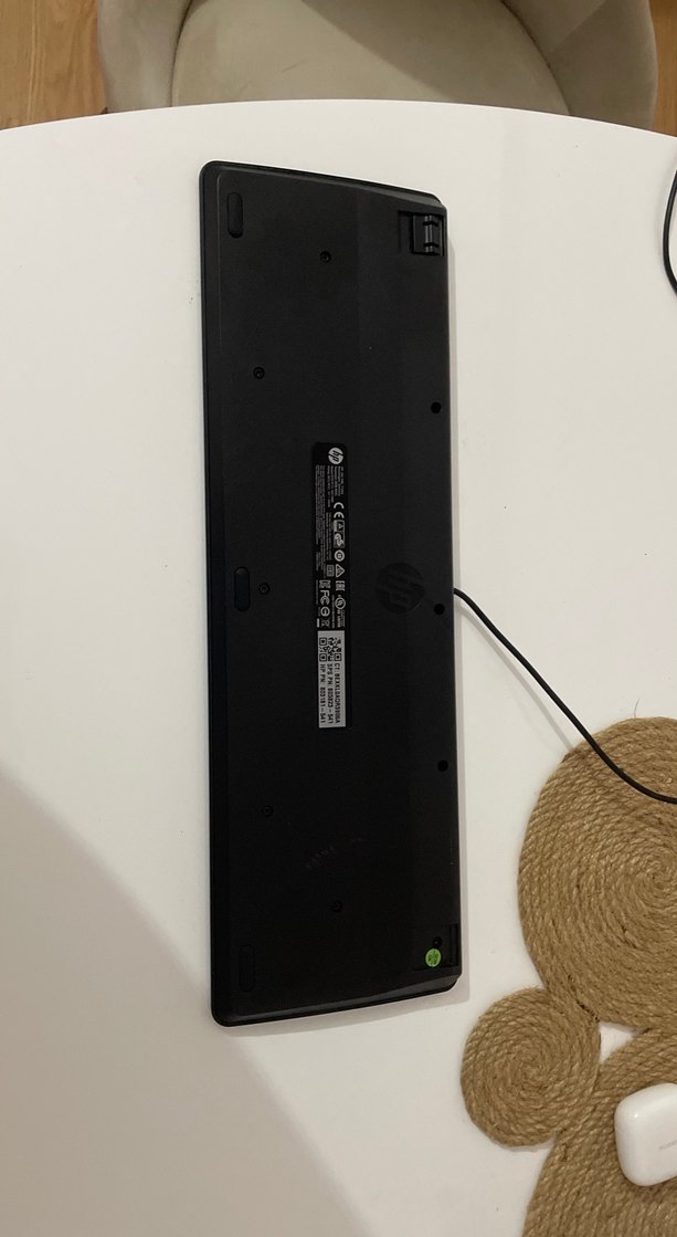 Kablolu Siyah HP Klavye Q klavyedir - Görsel 3