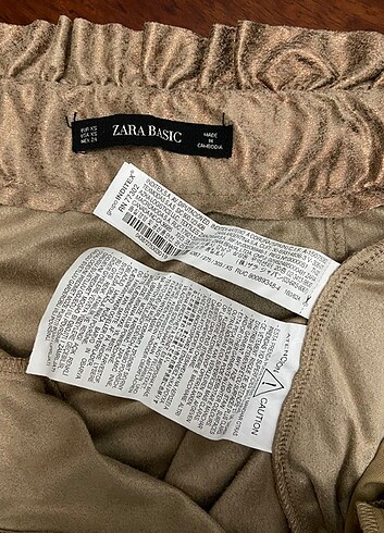 xs Beden camel Renk ZARA ETEK