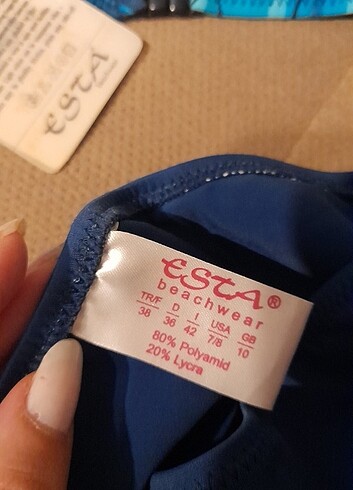 38 Beden lacivert Renk Esta Bikini Takımı