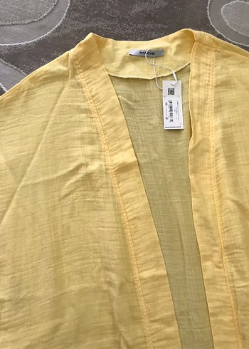 Sarı Kuşaklı Kimono Sabahlık - Görsel 3