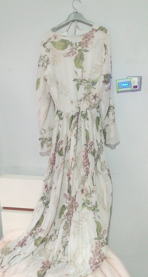 Çiçek Desenli Uzun Bohem Elbise - Görsel 2