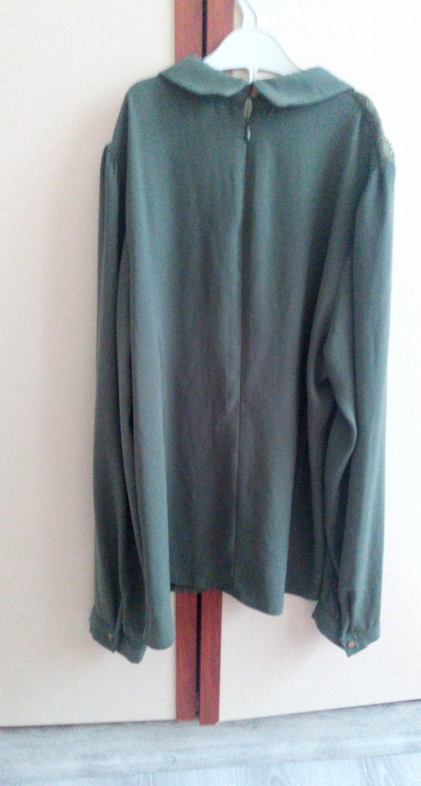 Gri Uzun Kollu Gotik Bluz - Görsel 2