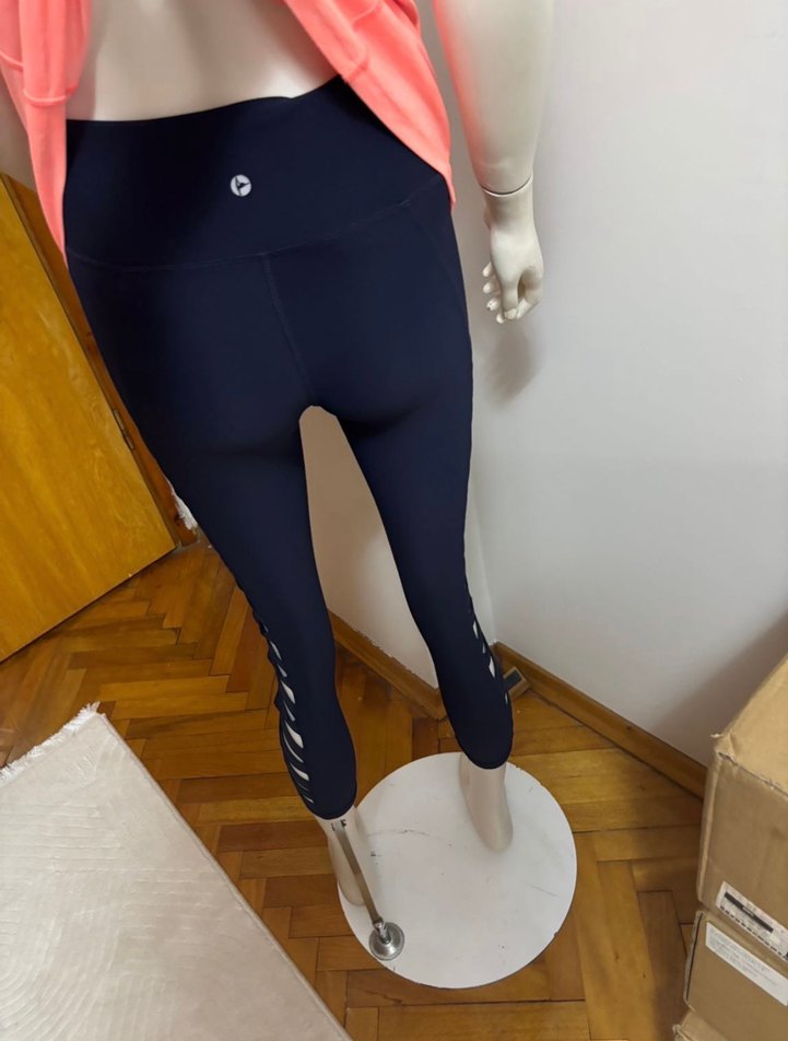 Reflex  lacivert spor kapri tayt - Görsel 5