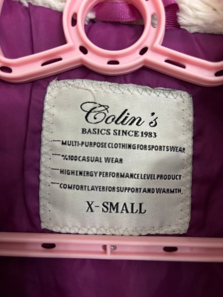 Colin's marka Mor Kapüşonlu Kız çocuk Yeleği xs - Görsel 4