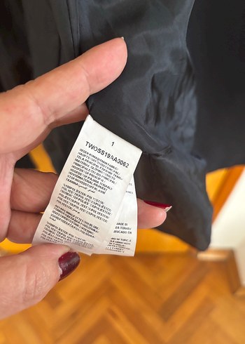 Trendyol Düğmeli Siyah Kadın Ceket elbise - Görsel 4