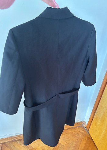 Trendyol Düğmeli Siyah Kadın Ceket elbise - Görsel 2