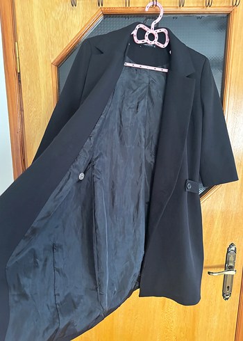 Trendyol Düğmeli Siyah Kadın Ceket elbise - Görsel 5