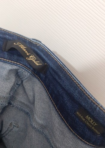 27 Beden Kadın Lacivert Midi Boy Denim Pantolon