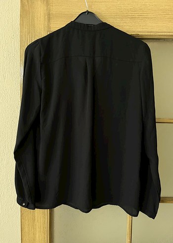 Mango Siyah Kadın Rahat Kesim Gömlek - Görsel 3