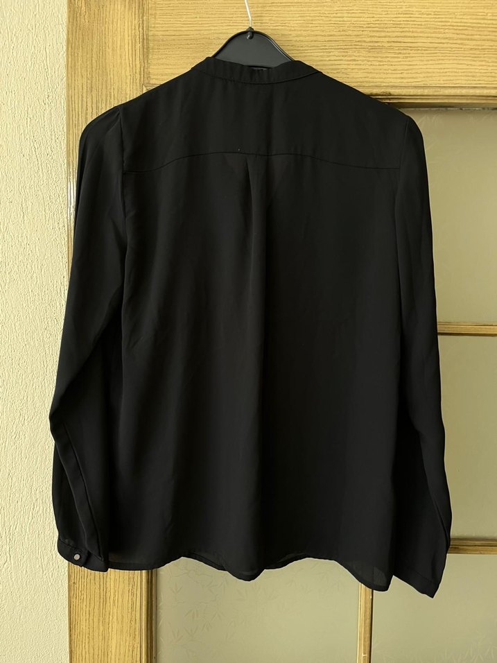 Mango Siyah Kadın Rahat Kesim Gömlek - Görsel 3