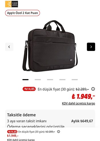 Laptop Çantası CASELOGİC - Görsel 3