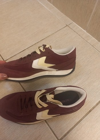 bordo Spor Ayakkabı - Görsel 4