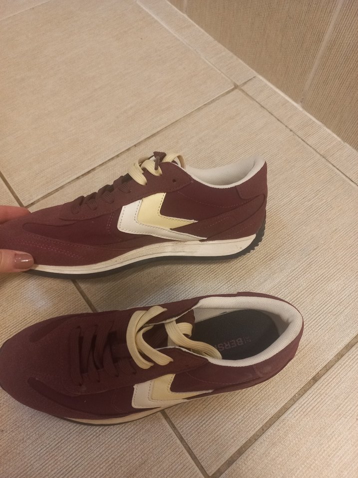 bordo Spor Ayakkabı - Görsel 4