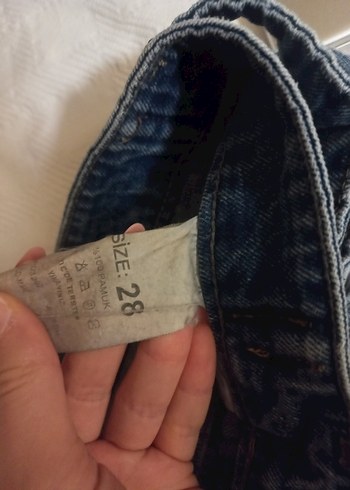 Kemerli Rahat Kesim Kot Pantolon - Görsel 3