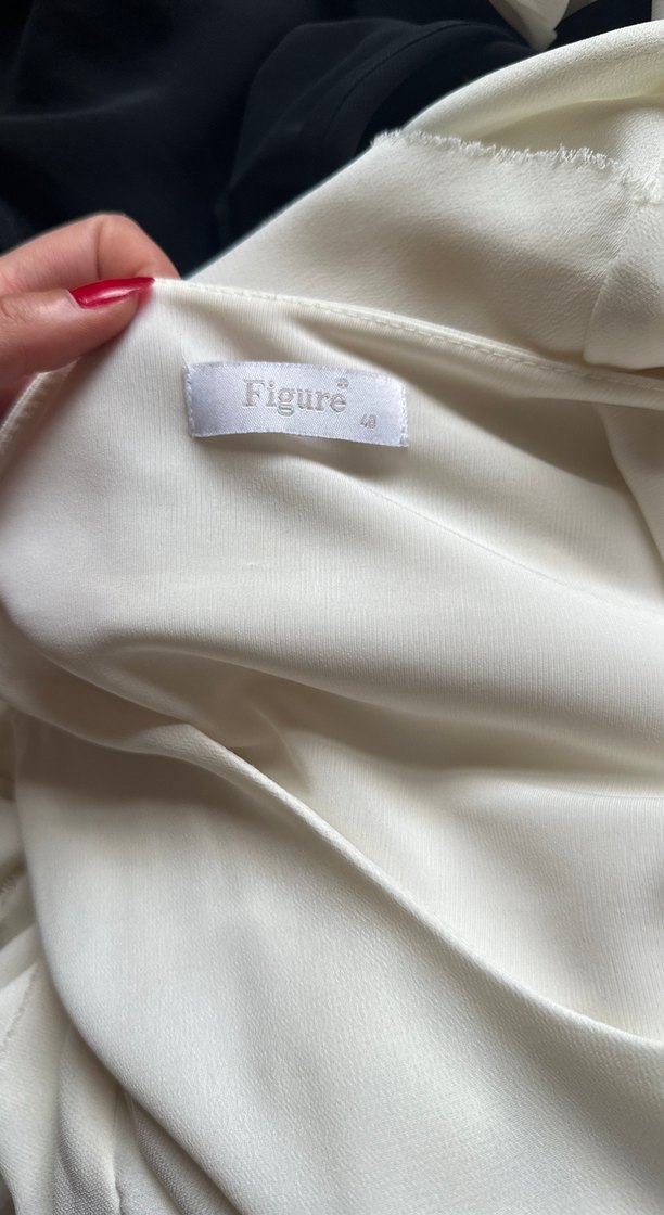 Beyaz Midi Mini Düğün Elbisesi - Görsel 2