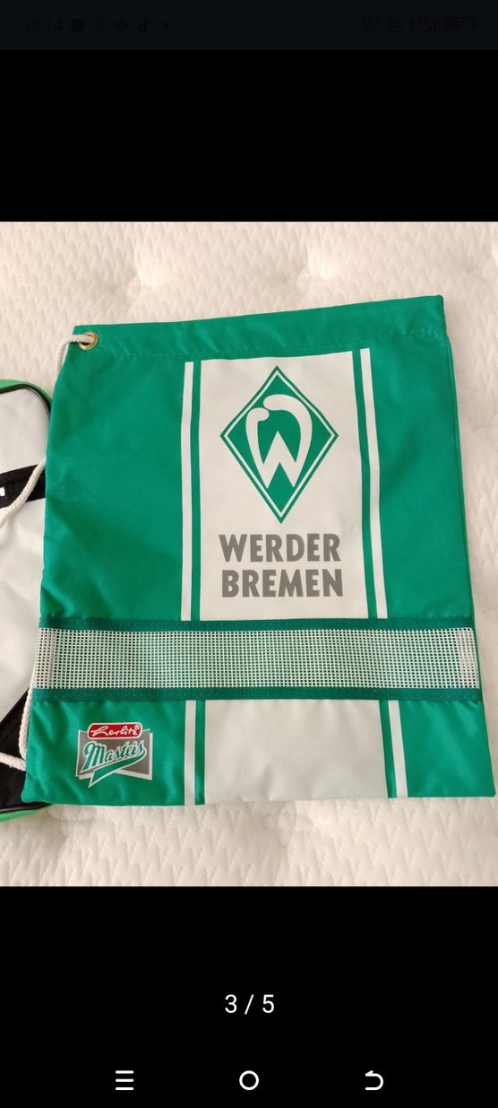 Yeşil Baskılı Fermuarlı Erkek Spor Çantası seti - Görsel 3