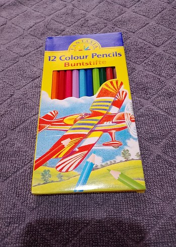 FANTASIA 12 adet büyük boy kuru boya - Görsel 4