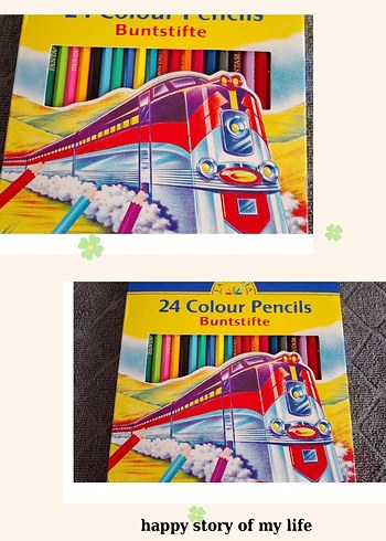 24 Renkli Kuruboya Kalem Seti