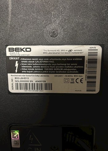 Beko Siyah Televizyon - Görsel 3