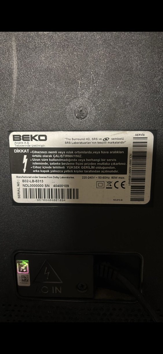 Beko Siyah Televizyon - Görsel 3