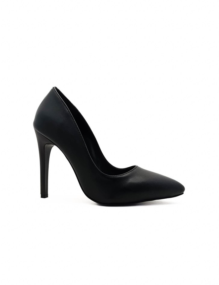 Siyah Stiletto Topuklu Kadın Ayakkabı - Görsel 3
