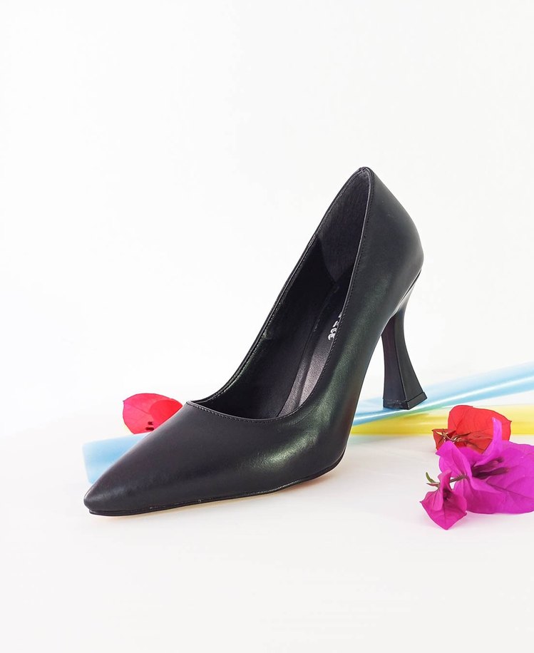 Siyah Modern Klasik İnce Topuklu Kadın Ayakkabı - Görsel 5